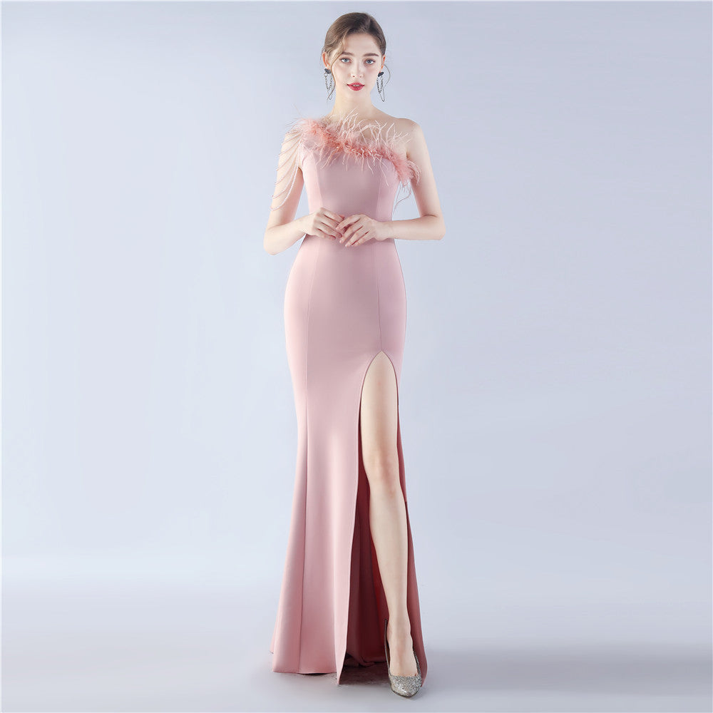 Exhibition and Wedding Evening Formal Gown