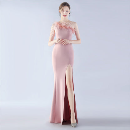 Exhibition and Wedding Evening Formal Gown