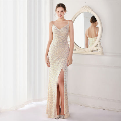 Sequin Fishtail Formal Dress