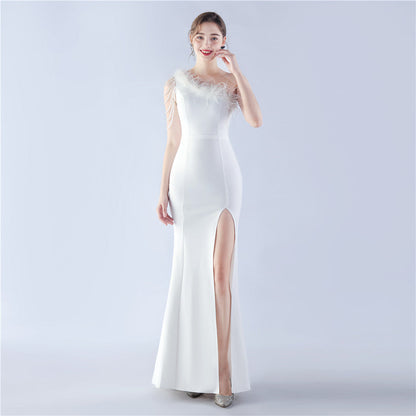 Exhibition and Wedding Evening Formal Gown