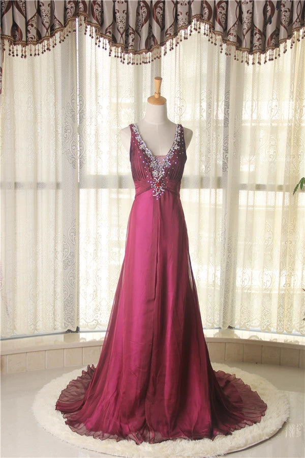 Green glass stone trailing maxi dress