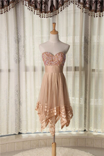 yellow diamond irregular tube top mini dress