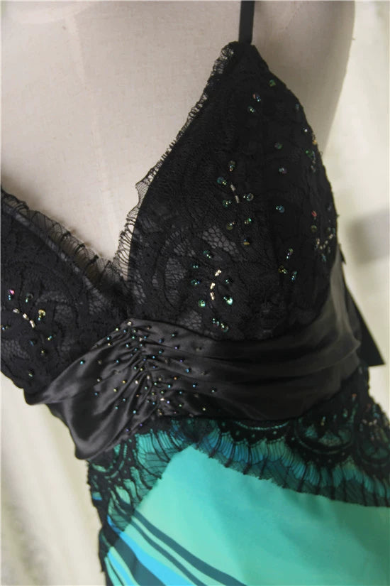 Printed backless chiffon maxi dress