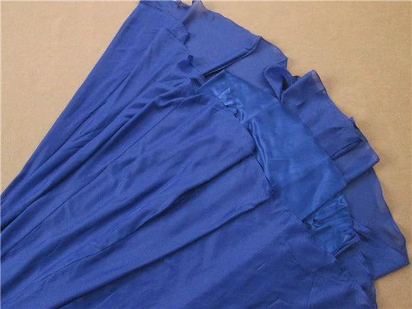 Blue chiffon tube top slim beaded maxi dress