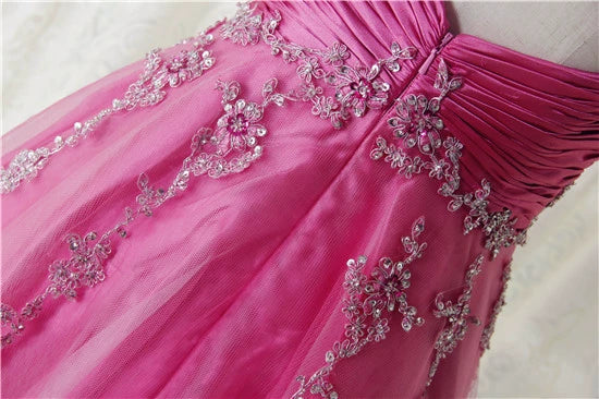 Rose red suspender mini tulle skirt