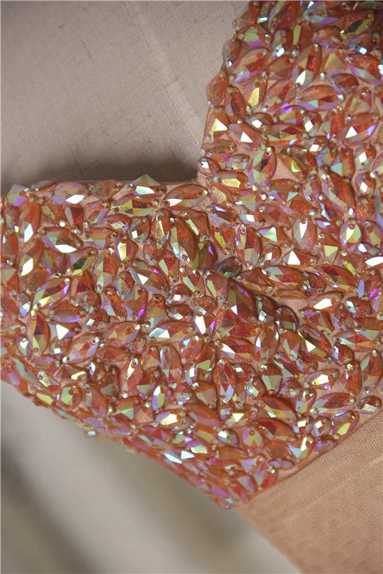 yellow diamond irregular tube top mini dress