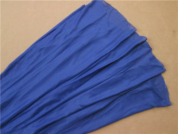 Blue chiffon tube top slim beaded maxi dress