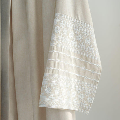 Embroidered Elegant Cardigan Robe