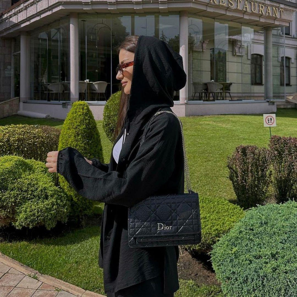 Casual Long Sleeved Hooded Shirt Jacket+straight Leg Pants 2pcs Set