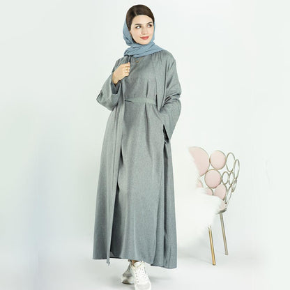 2pcs Set Cardigan+Inner Dress