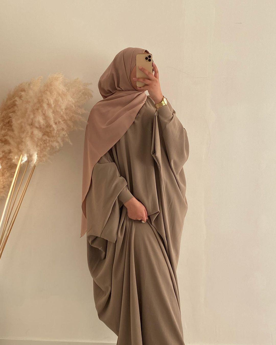 2pcs Set ROBE DRESS Hijab+ Abaya