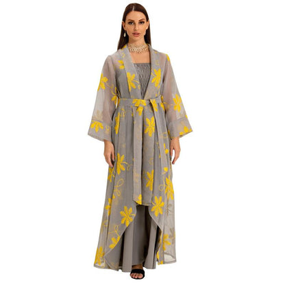 2pcs Inner Dress  with Cardigan