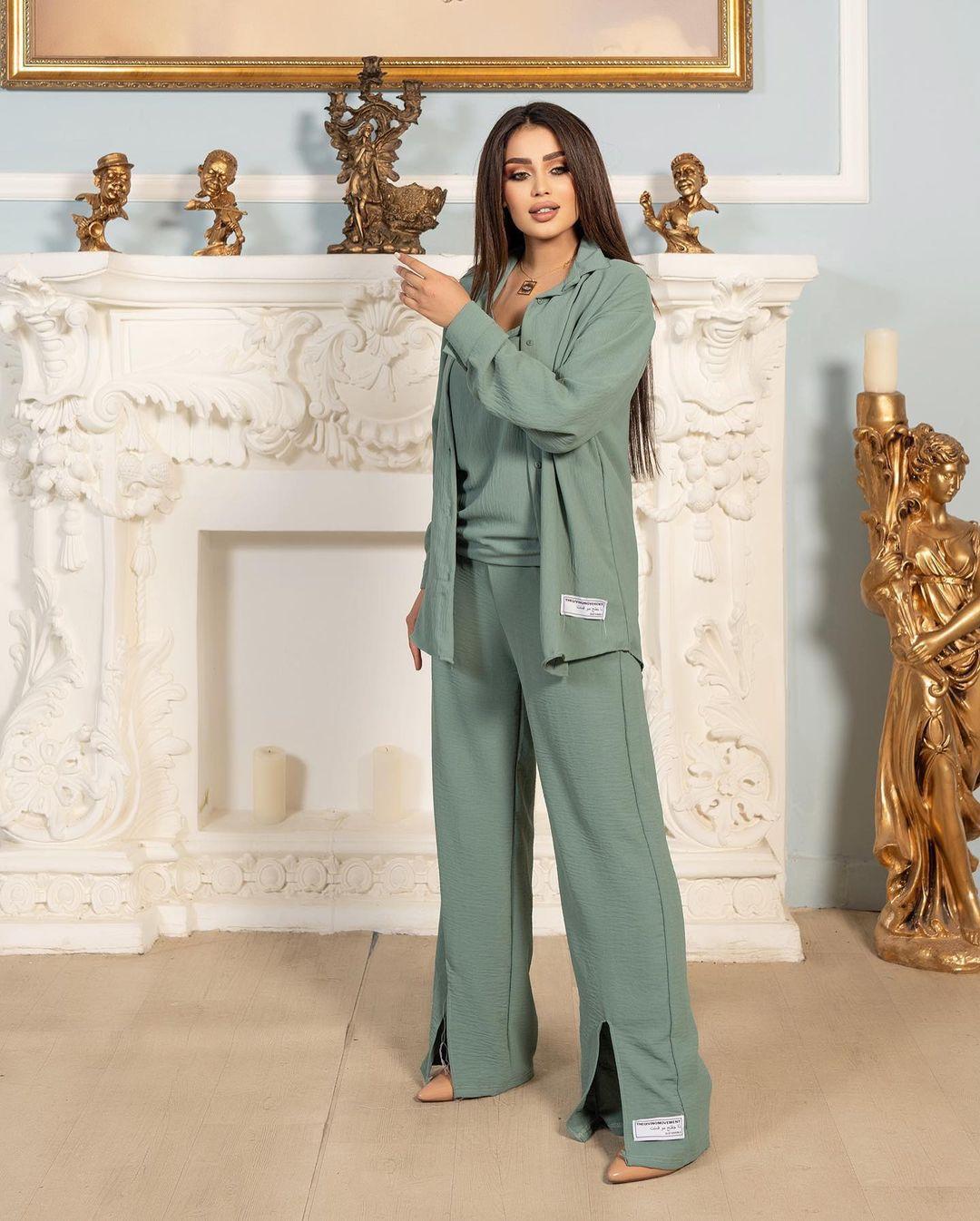 3pcs Set Long Sleeved Shirt Vest and Pants