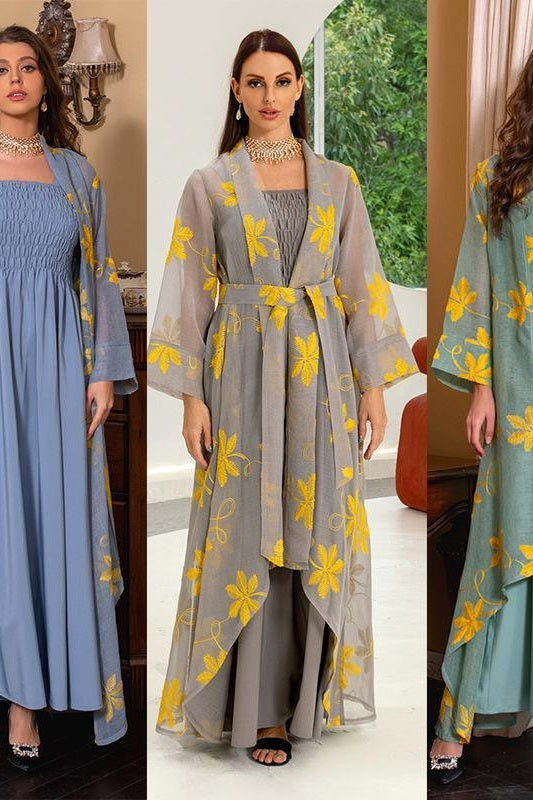 2pcs Inner Dress  with Cardigan