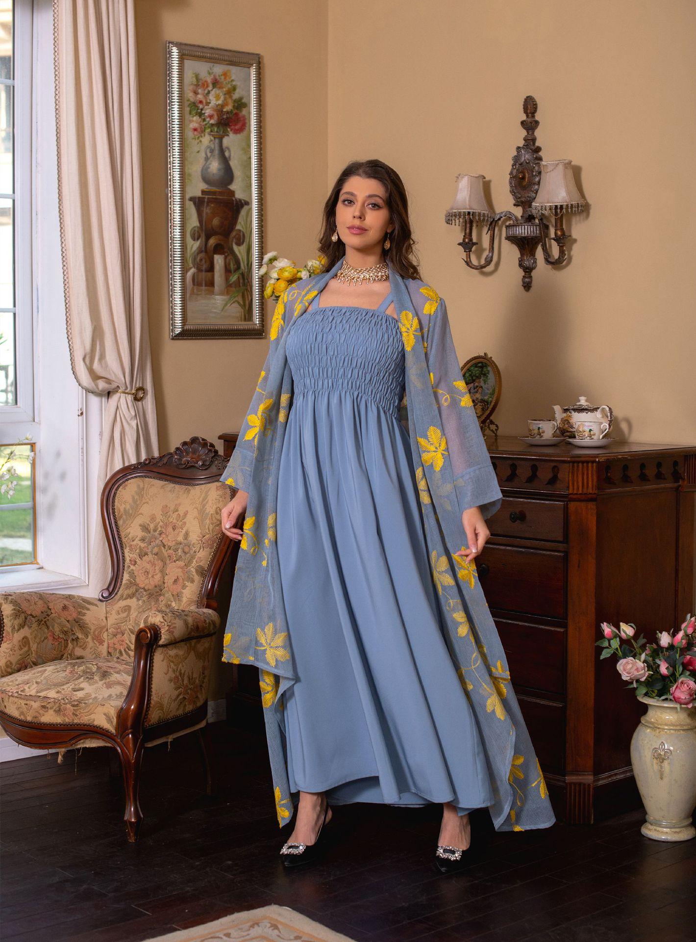 2pcs Inner Dress  with Cardigan