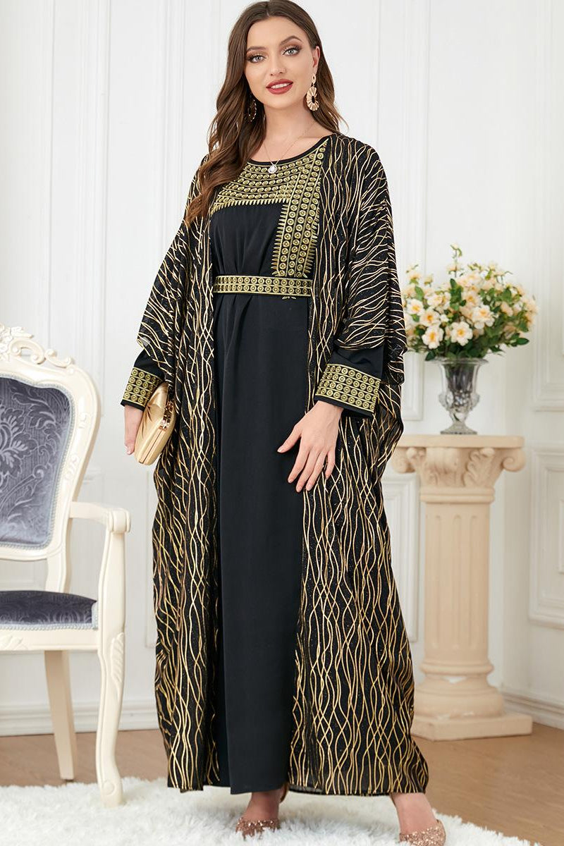 2pcs Inner Dress  with Cardigan