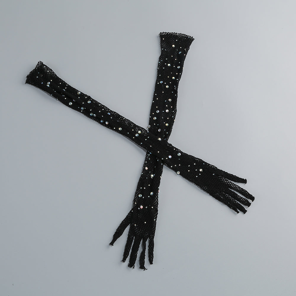 ashley sequin strap maxi dress in black