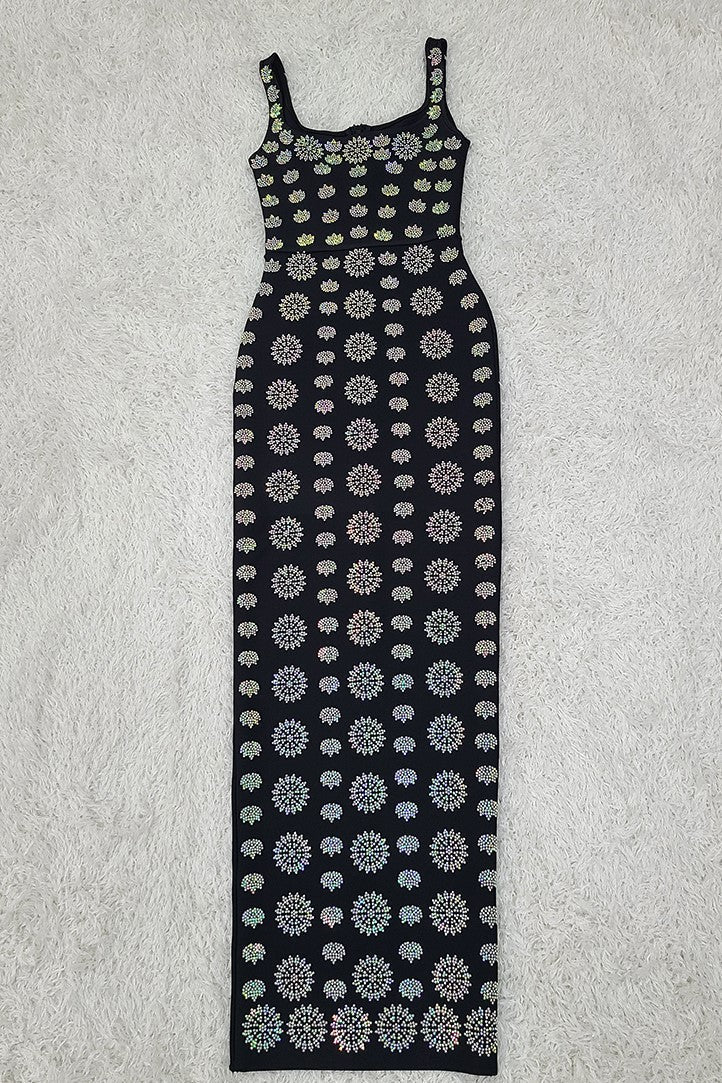 Abito lungo con fascia Isla Diamante