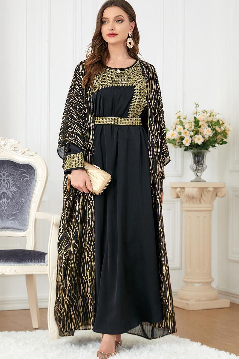 2pcs Inner Dress  with Cardigan