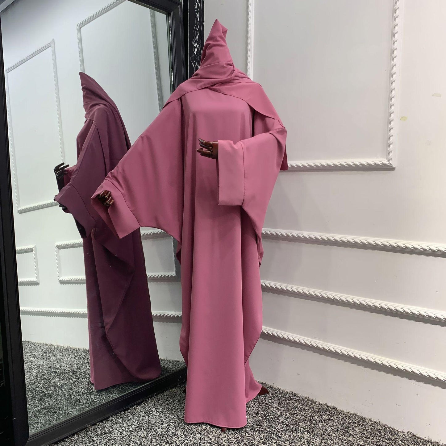2pcs Set ROBE DRESS Hijab+ Abaya