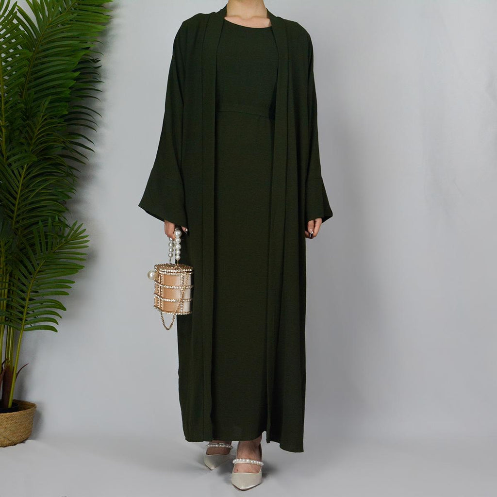 2PCS Set of Soft Robes with Lined Dresses