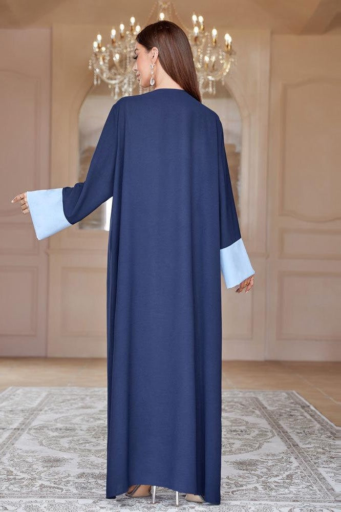 ヒジャブ付きカーディガン2点セット