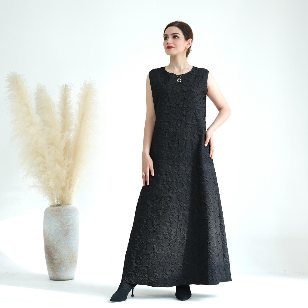 Cardigan with Vest Dress Abaya Robe