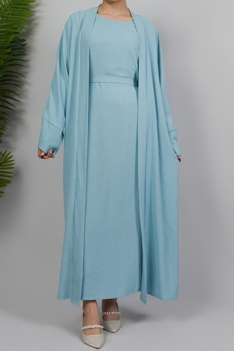 2PCS Set of Soft Robes with Lined Dresses