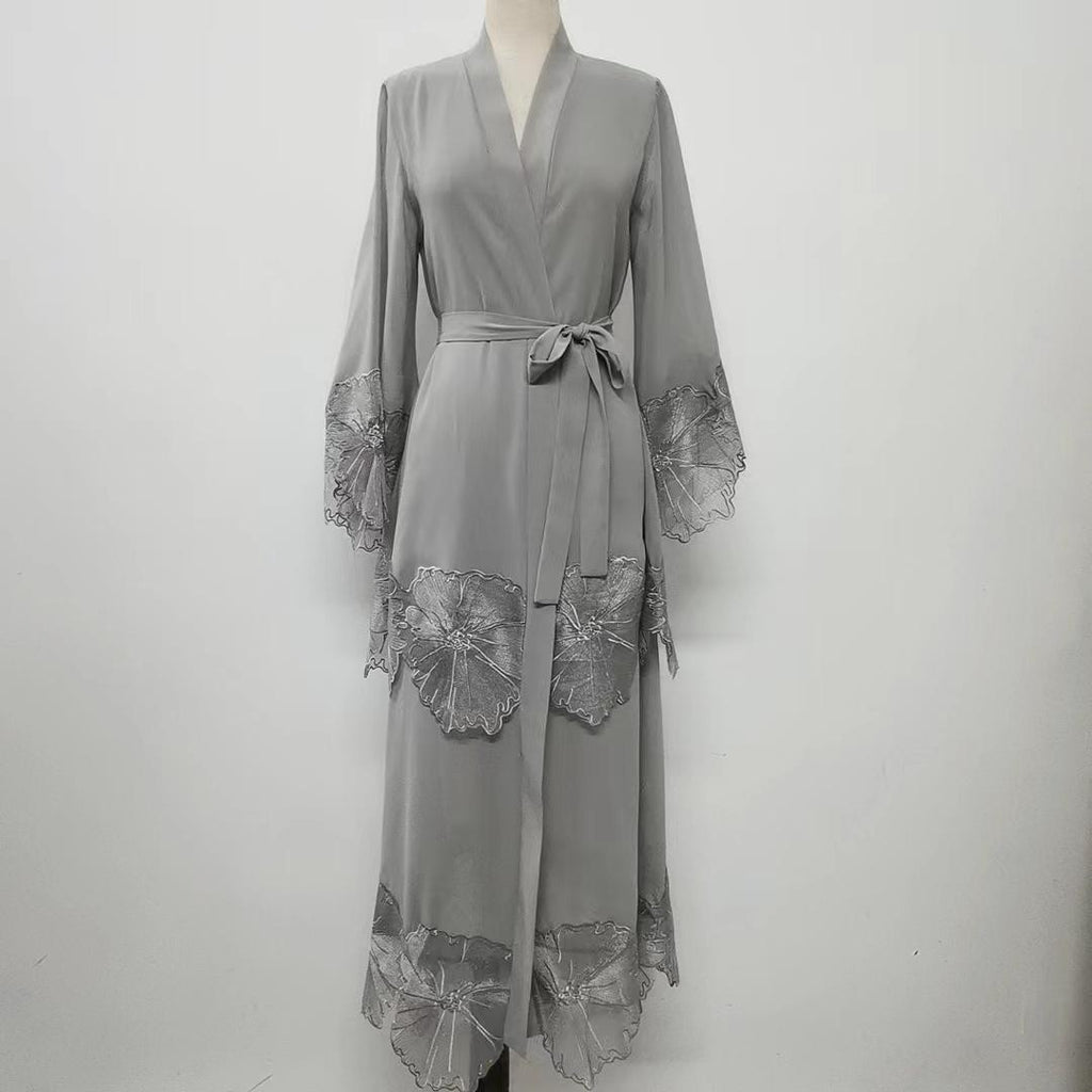 1pcs Lace Embroidery Double-Layer Cardigan