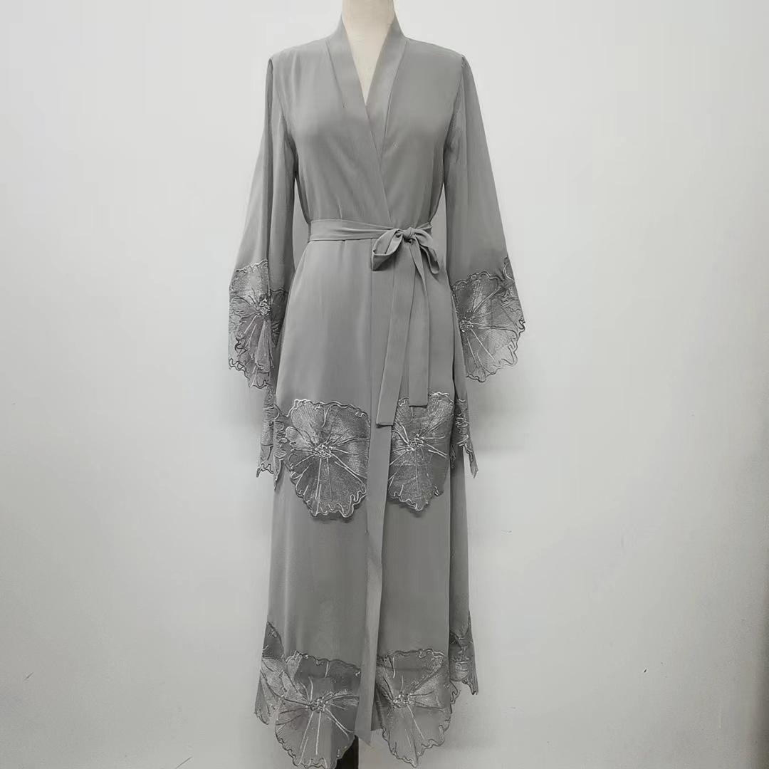 1pcs Lace Embroidery Double-Layer Cardigan