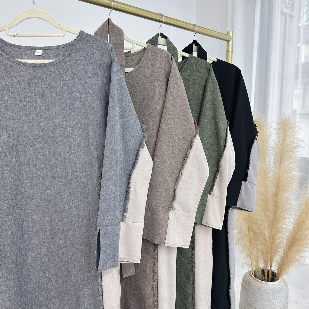 Stylish Patchwork Robe - Cardigan and Dress Style