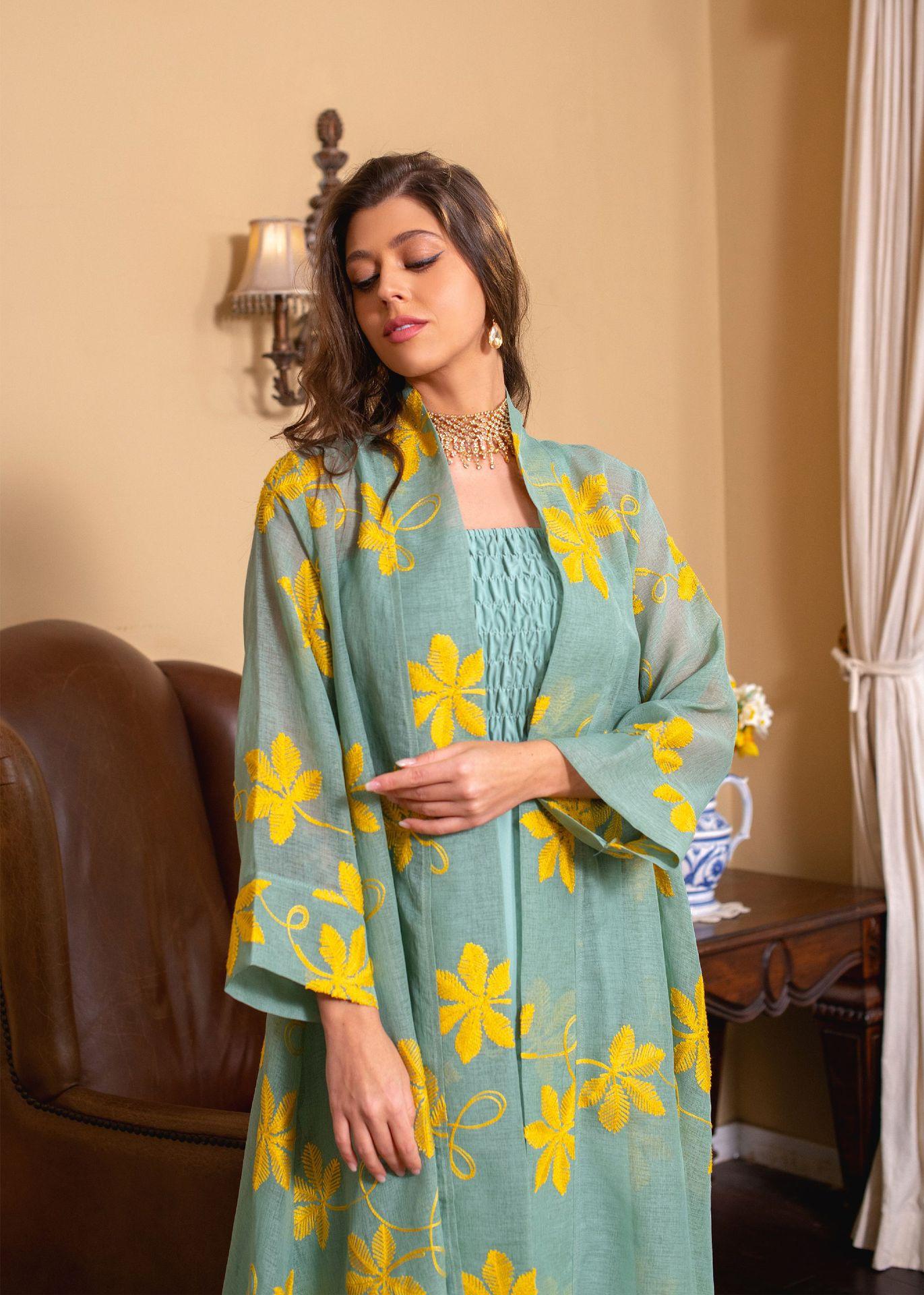 2pcs Inner Dress  with Cardigan