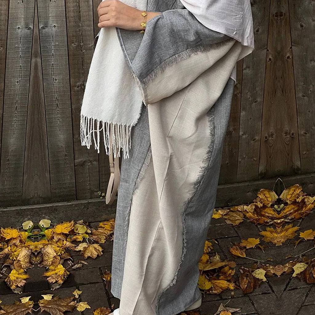 Stylish Patchwork Robe - Cardigan and Dress Style