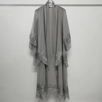 1pcs Lace Embroidery Double-Layer Cardigan