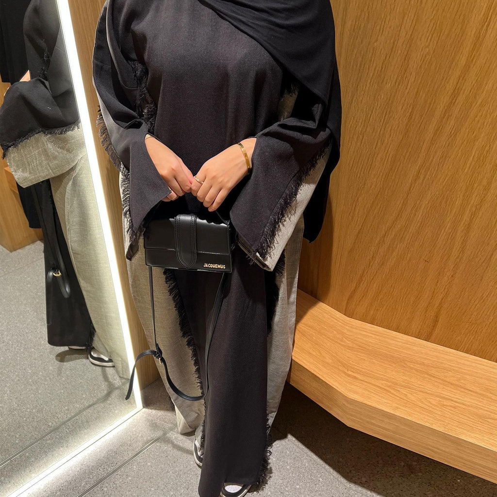 Stylish Patchwork Robe - Cardigan and Dress Style