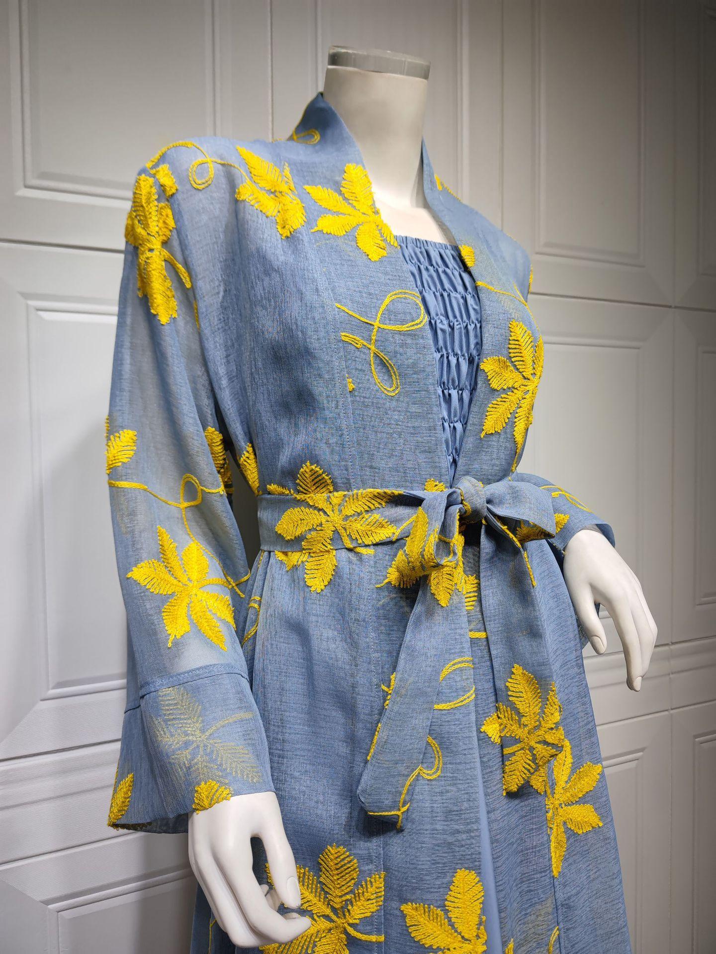 2pcs Inner Dress  with Cardigan