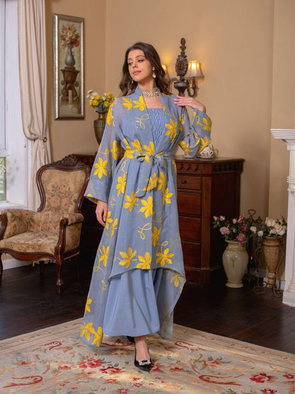 2pcs Inner Dress  with Cardigan