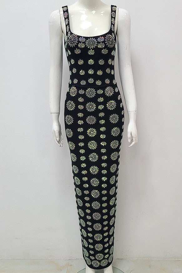 Abito lungo con fascia Isla Diamante