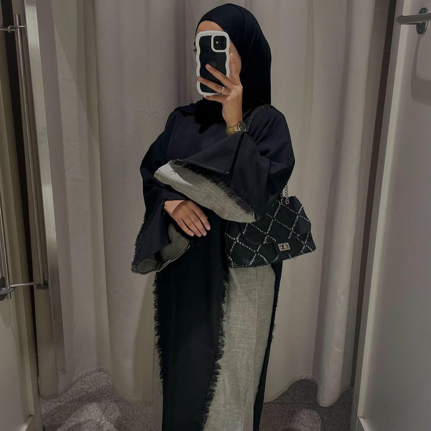 Stylish Patchwork Robe - Cardigan and Dress Style