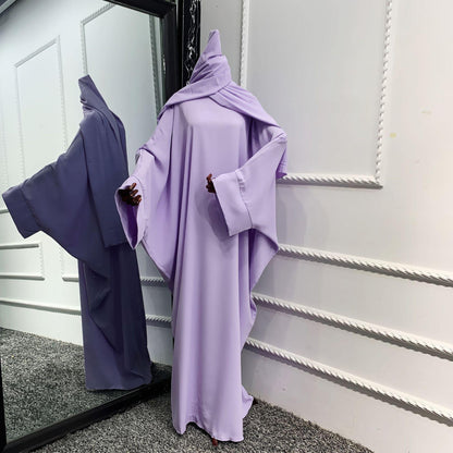 2pcs Set ROBE DRESS Hijab+ Abaya