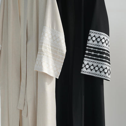 Embroidered Elegant Cardigan Robe