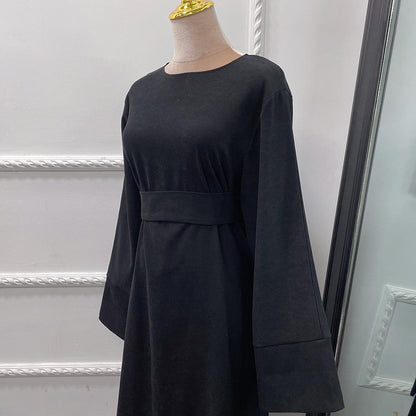 Solid Color Tunic Dress