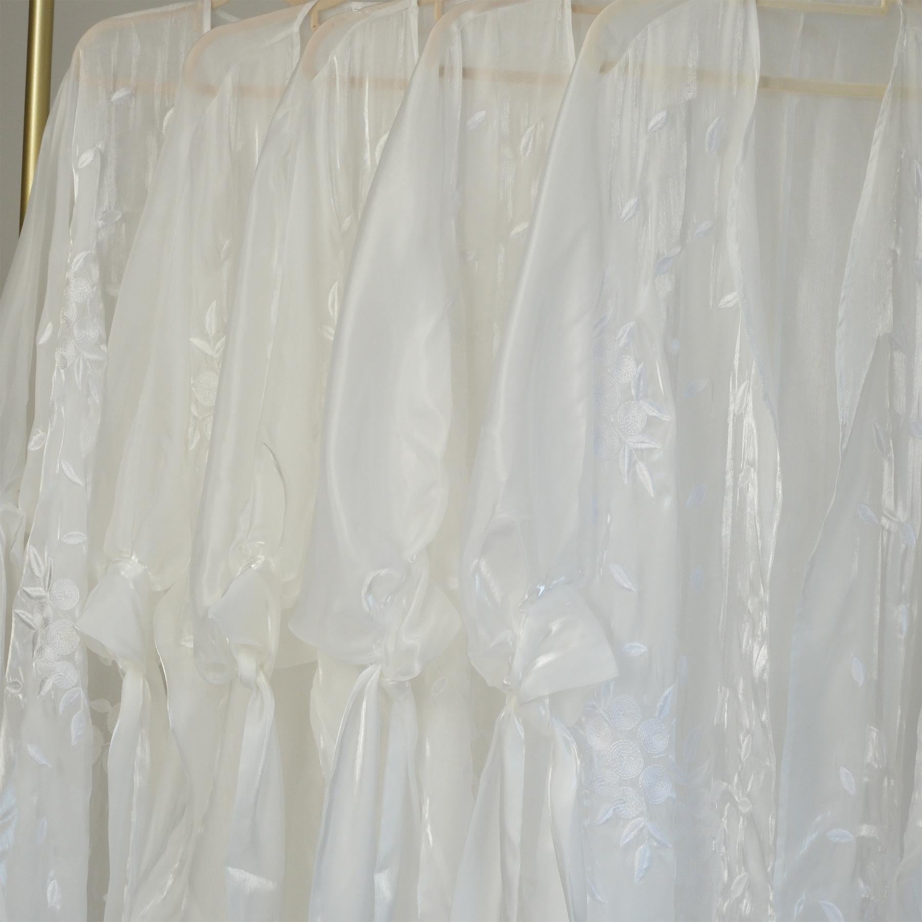 HASASERIES HS1015 1pcs Cardigan Printed Bubble Sleeves Elegant Long Skirt