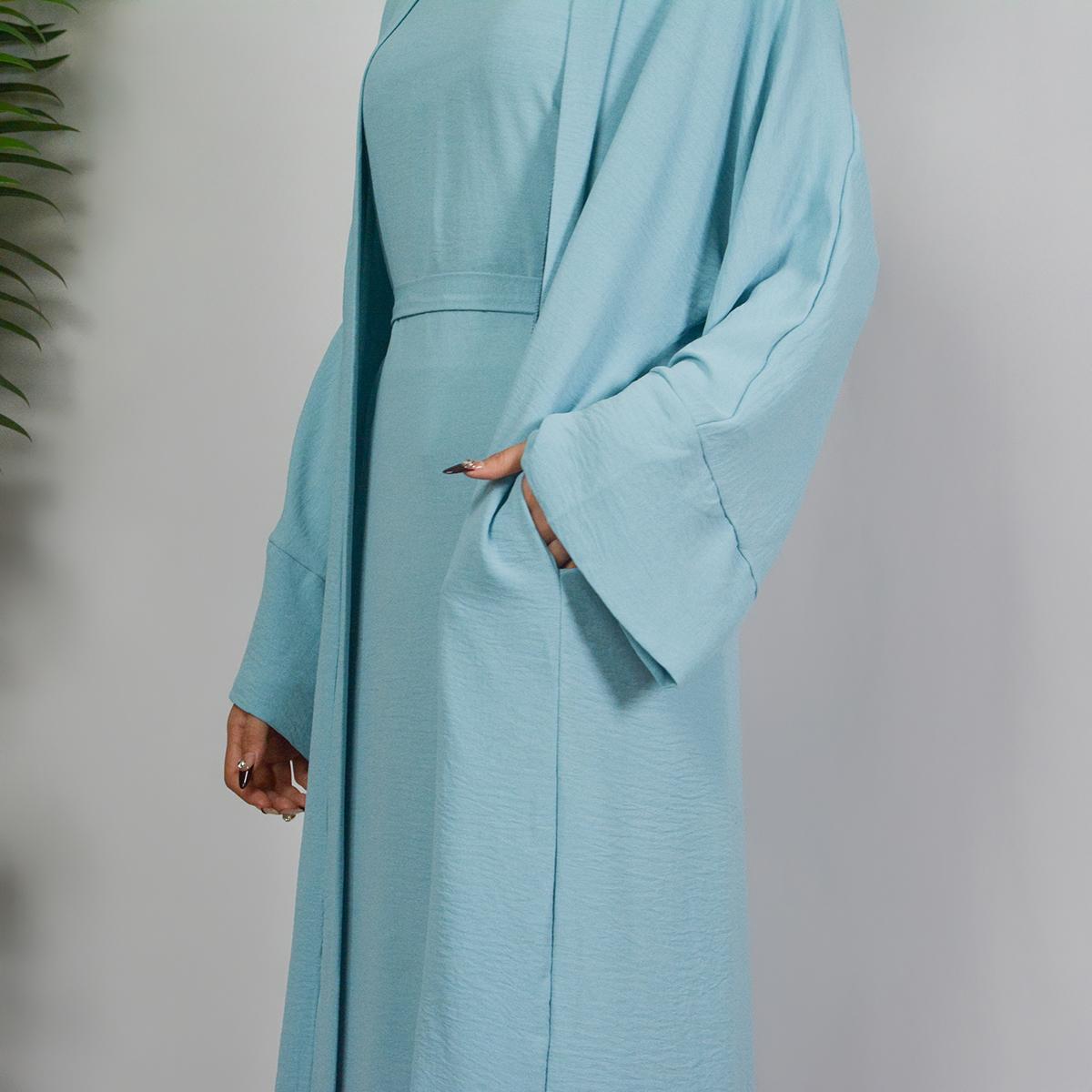 2PCS Set of Soft Robes with Lined Dresses