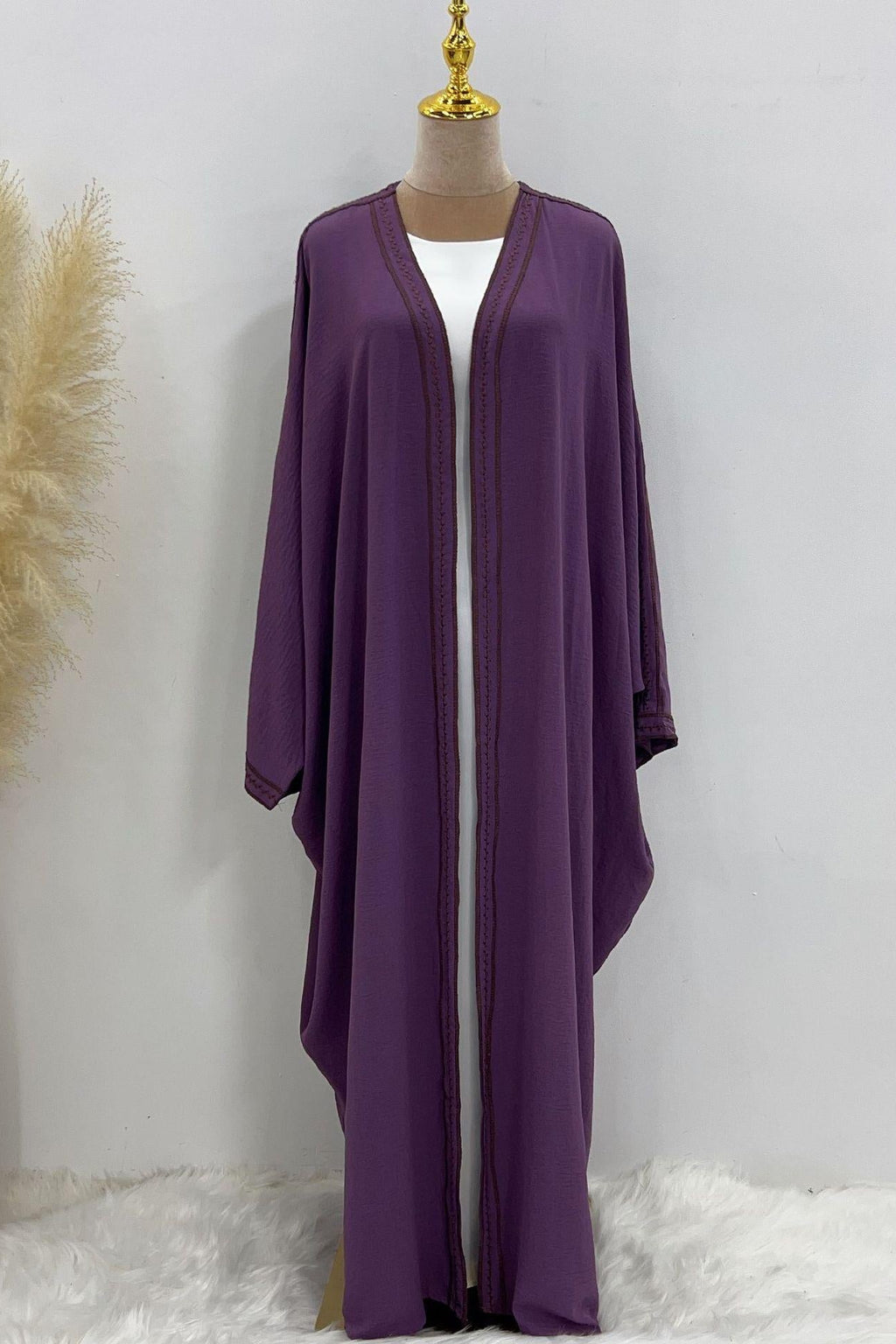 Embroidered Lace Dress Robe