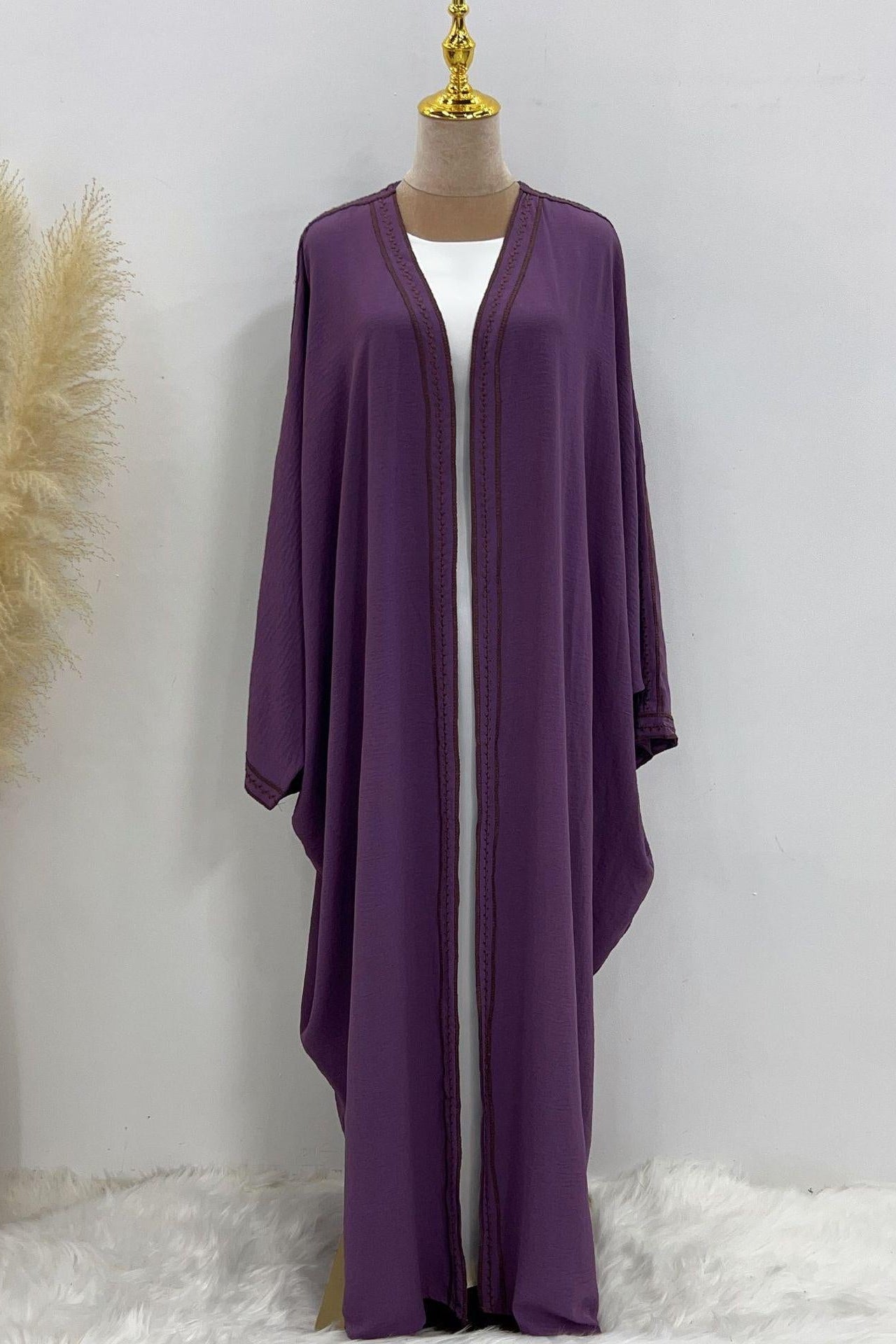 Embroidered Lace Dress Robe