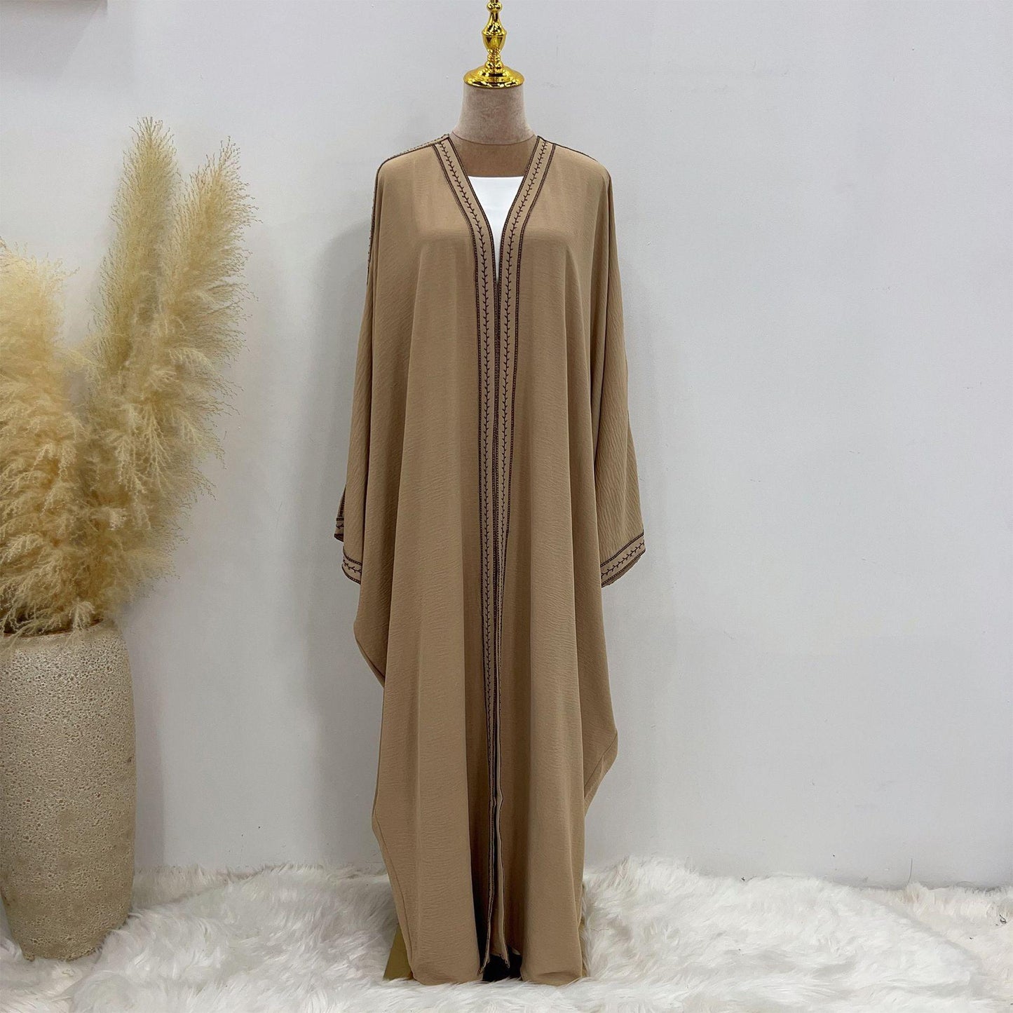 Embroidered Lace Dress Robe