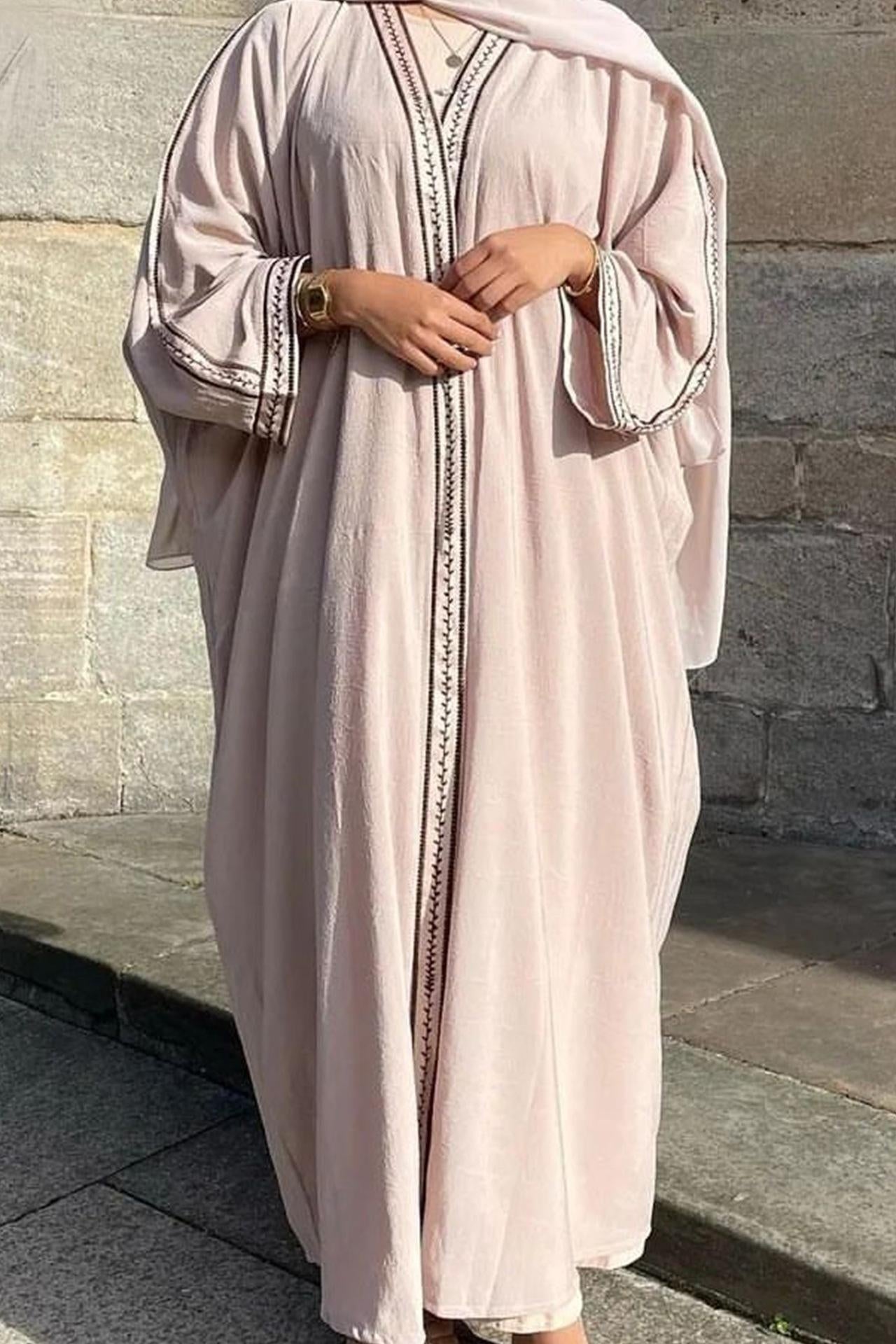 Embroidered Lace Dress Robe