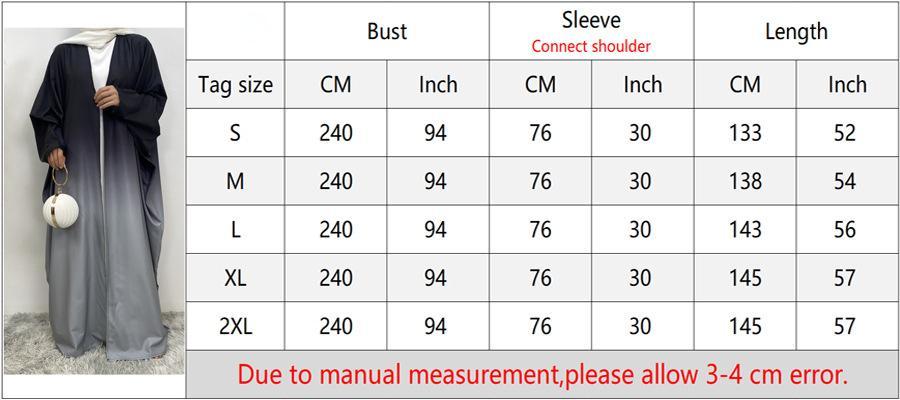 Loose Gradient Cardigan Abaya