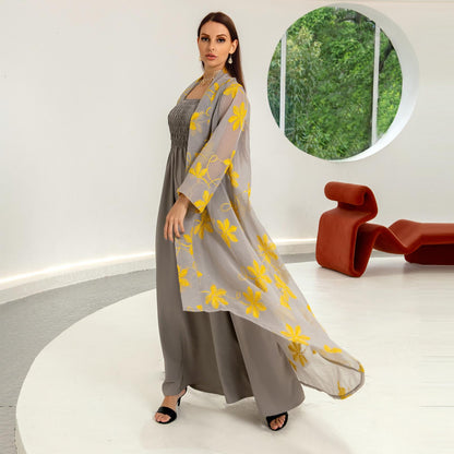 2pcs Inner Dress  with Cardigan